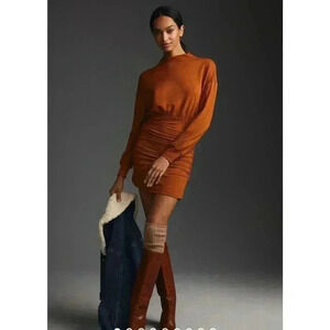 *Daily Practice by Anthropologie Ruched Cozy Dress Size S